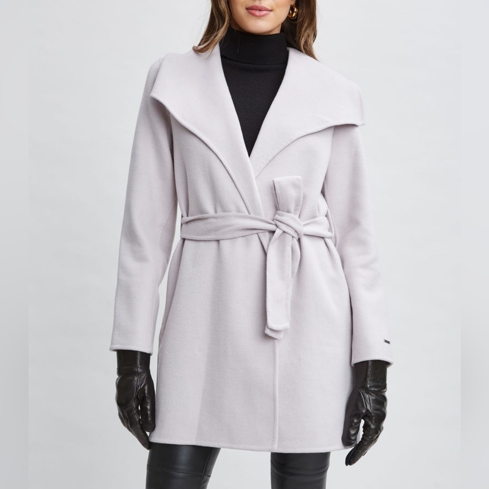 NWT TAHARI | $199 Wool Blend Wrap Coat
